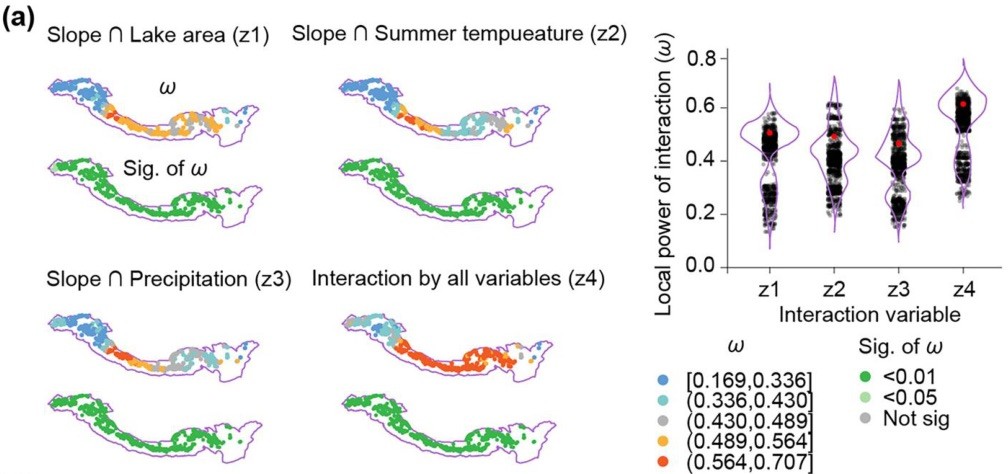 Local power of interaction and significance maps, panel a (LISP Fig 6)